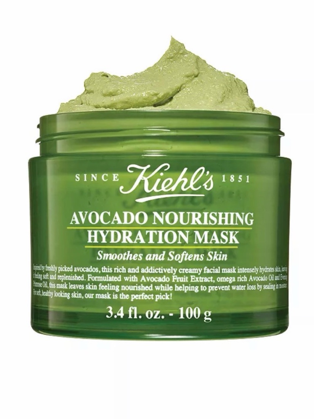 Kiehl’s Avacado Nourishing Face Mask 3.4oz 🥑 New + Sealed